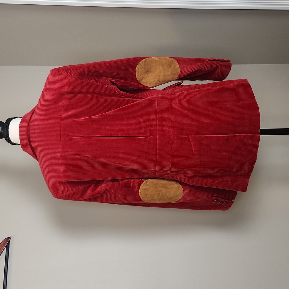 Orvis Red Corduroy Blazer Barn Coat Size 6 - Picture 13 of 13